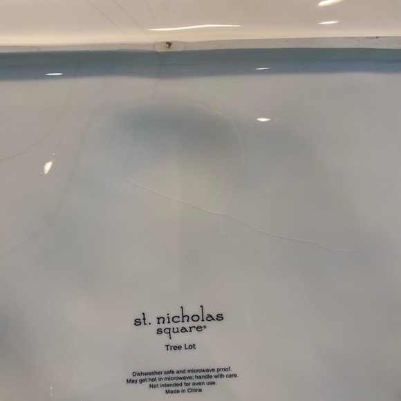 St Nicholas Square “ Tree Lot” Serving Platter - Picture 6 of 7